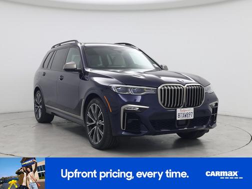 Blue 2021 BMW X7 M50i