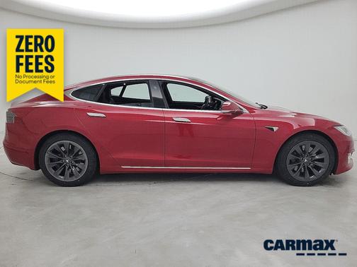 Red 2020 Tesla Model S Long Range Plus