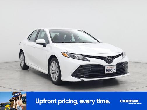 White 2019 Toyota Camry LE