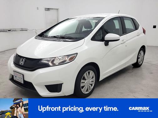 White 2015 Honda Fit LX