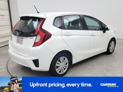 White 2015 Honda Fit LX