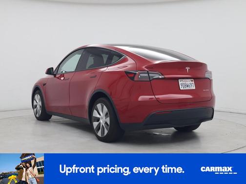 Red 2022 Tesla Model Y Long Range