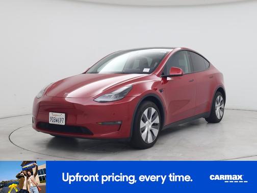Red 2022 Tesla Model Y Long Range