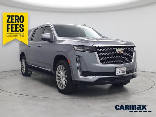 Gray 2021 Cadillac Escalade ESV Premium Luxury