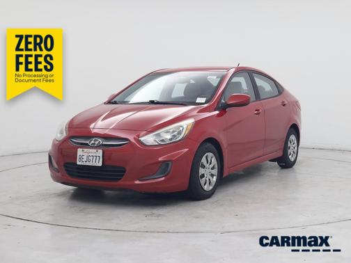 Red 2016 Hyundai Accent SE