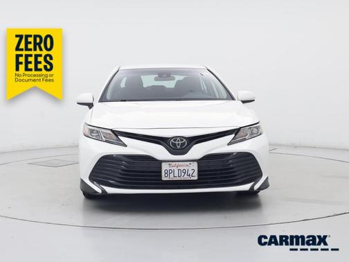 White 2020 Toyota Camry LE