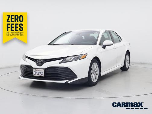 White 2020 Toyota Camry LE