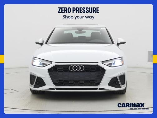White 2022 Audi A4 S-Line Premium
