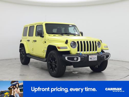 Yellow 2023 Jeep Wrangler 4xe Unlimited Sahara