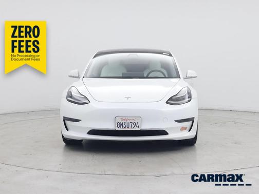 White 2020 Tesla Model 3 Long Range