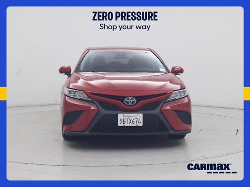 Red 2019 Toyota Camry SE