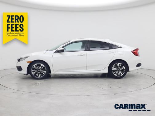 White 2016 Honda Civic EX-L