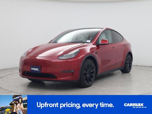 Red 2021 Tesla Model Y Long Range