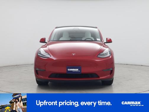 Red 2021 Tesla Model Y Long Range