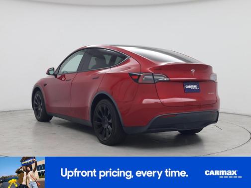 Red 2021 Tesla Model Y Long Range