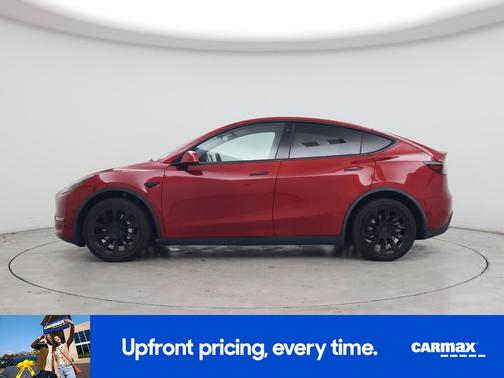 Red 2021 Tesla Model Y Long Range