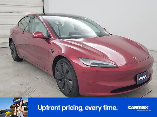 Red 2024 Tesla Model 3