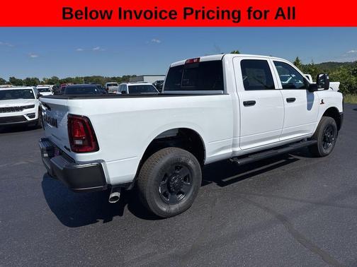 Bright White Clearcoat 2025 RAM 2500 Tradesman Crew Cab 4x4 6'4' Box