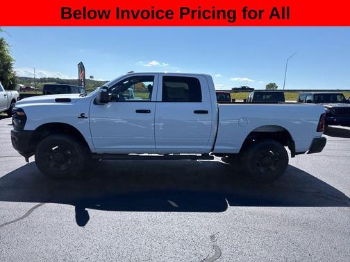 Bright White Clearcoat 2025 RAM 2500 Tradesman Crew Cab 4x4 6'4' Box