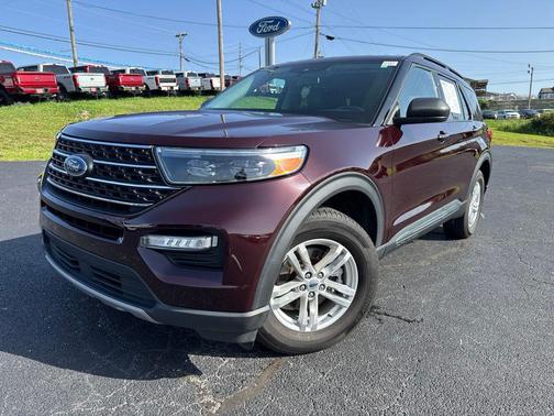 Jewel Red Metallic Tinted Clearcoat 2023 Ford Explorer XLT