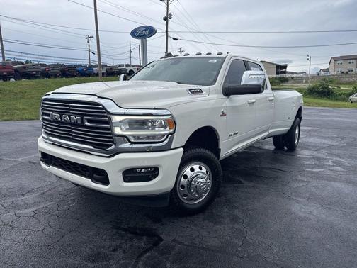 Pearl White 2024 RAM 3500 Laramie Crew Cab 4x4 8' Box