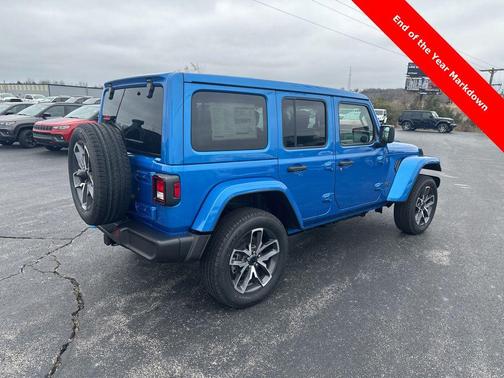 Hydro Blue Pearlcoat 2024 Jeep Wrangler 4xe Sport S