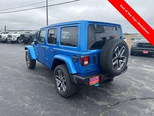 Hydro Blue Pearlcoat 2024 Jeep Wrangler 4xe Sport S