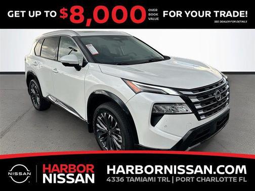 Everest White Pearl Tricoat 2026 Nissan Rogue Platinum
