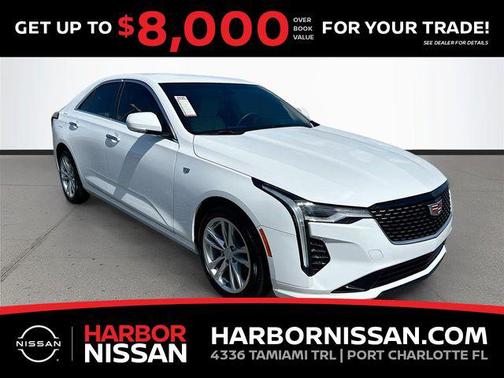 Summit White 2026 Cadillac CT4 Luxury RWD