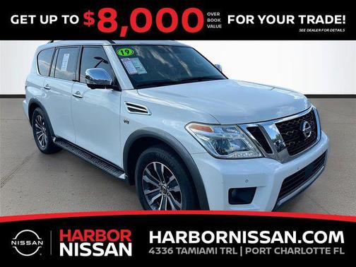 Pearl White Tricoat 2019 Nissan Armada SL