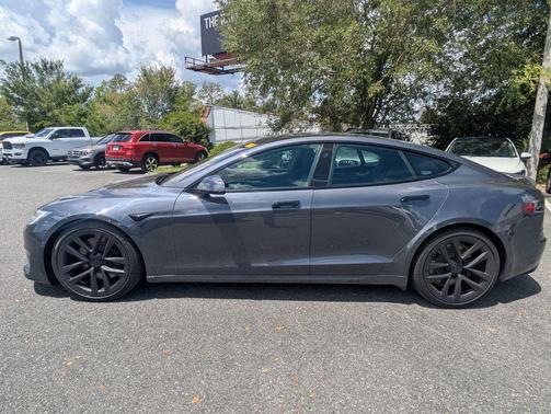 Midnight Silver Metallic 2021 Tesla Model S Plaid