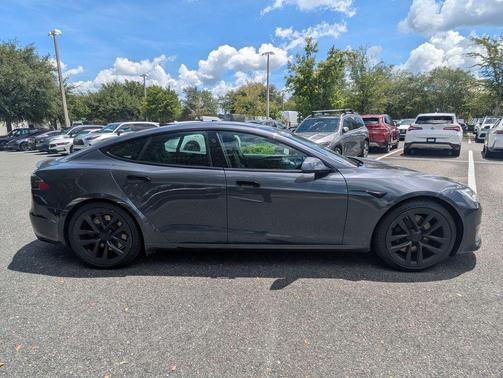 Midnight Silver Metallic 2021 Tesla Model S Plaid