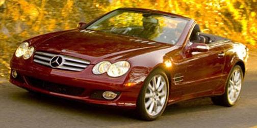 Red 2007 Mercedes-Benz SL-Class 5.5L V8