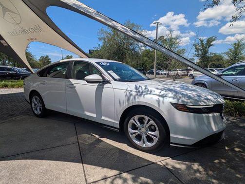 Platinum White Pearl 2024 Honda Accord LX 1.5T