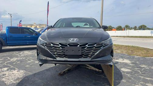 Portofino Gray 2021 Hyundai ELANTRA SEL
