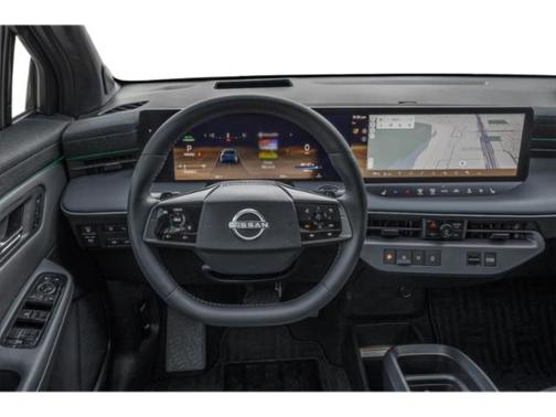 Everest White Pearl/Black 2026 Nissan Leaf PLATINUM+