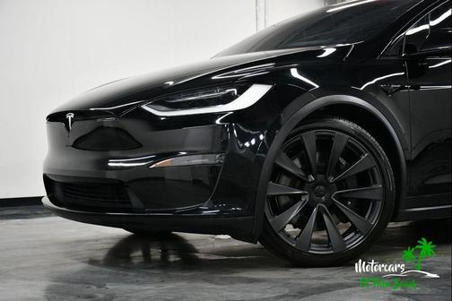 Solid Black 2022 Tesla Model X Plaid Tri Motor All-Wheel Drive