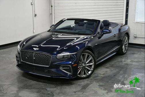 Blue 2025 Bentley Continental GT Speed