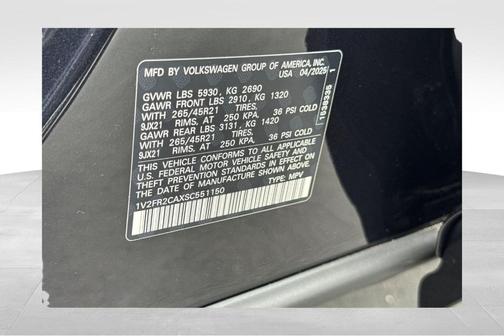 2025 Volkswagen Atlas 2.0T SEL Premium R-Line