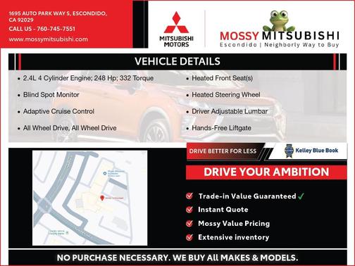 Labrador Black Pearl 2025 Mitsubishi Outlander PHEV SEL