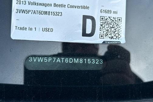 2013 Volkswagen Beetle 2.5L
