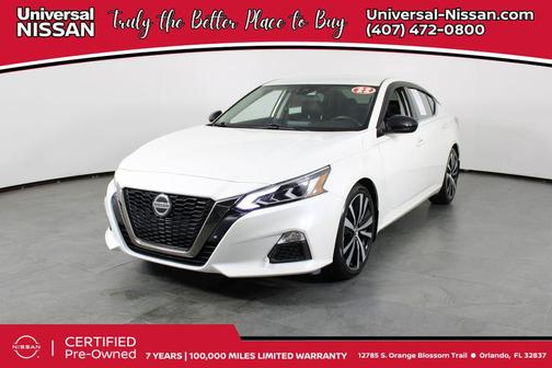 Pearl White Tricoat 2022 Nissan Altima SR FWD