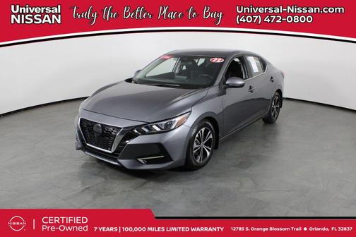 Gun Metallic 2022 Nissan Sentra SV