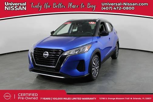 Electric Blue Metallic/Super Black 2023 Nissan Kicks SV