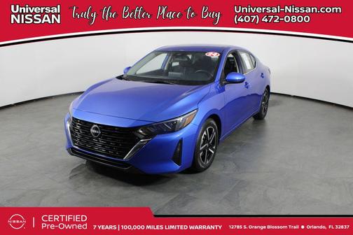 Electric Blue Metallic 2024 Nissan Sentra SV
