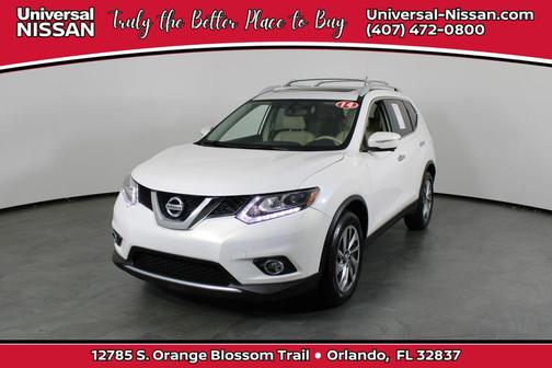 Moonlight White 2014 Nissan Rogue SL