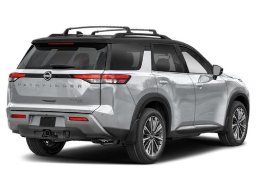 Everest White Pearl Tricoat/Super Black 2026 Nissan Pathfinder Platinum