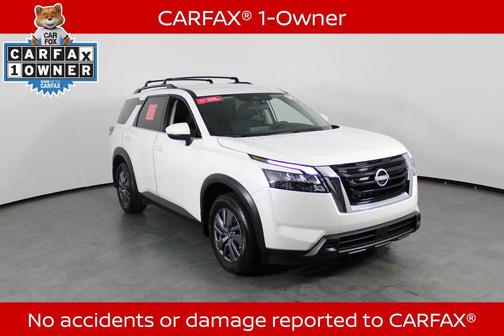 Pearl White Tricoat 2024 Nissan Pathfinder SV FWD
