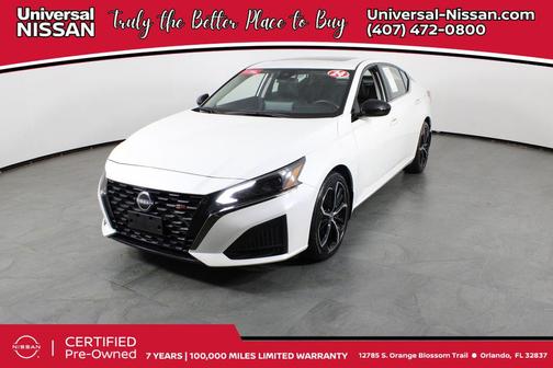 Pearl White Tricoat 2024 Nissan Altima SR FWD