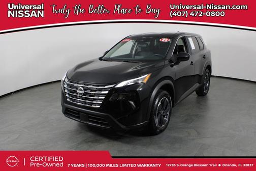 Super Black 2025 Nissan Rogue SV